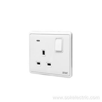 13A Single Pole Switched Bs Socket Outlets Neon